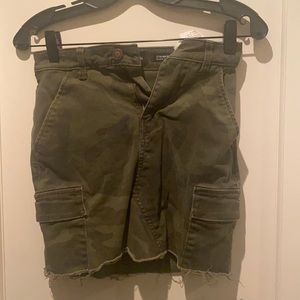 camoflauge jean skirt